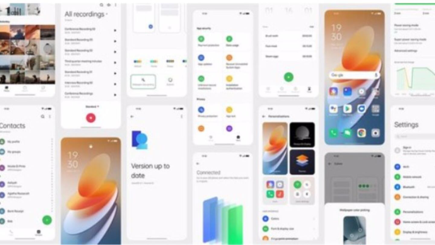 La versión global de ColorOS 12 llegará a 150 millones de usuarios con su nuevo diseño inclusivo y personalizable