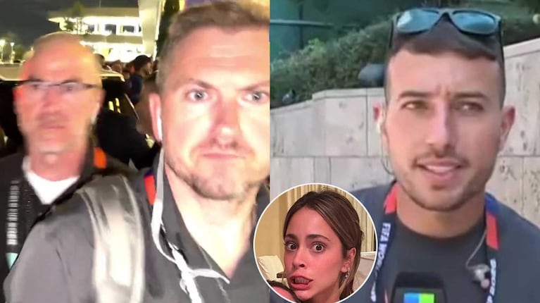 La violenta agresión de la seguridad de Tini Stoessel a Martín Salwe (Foto: captura América TV)