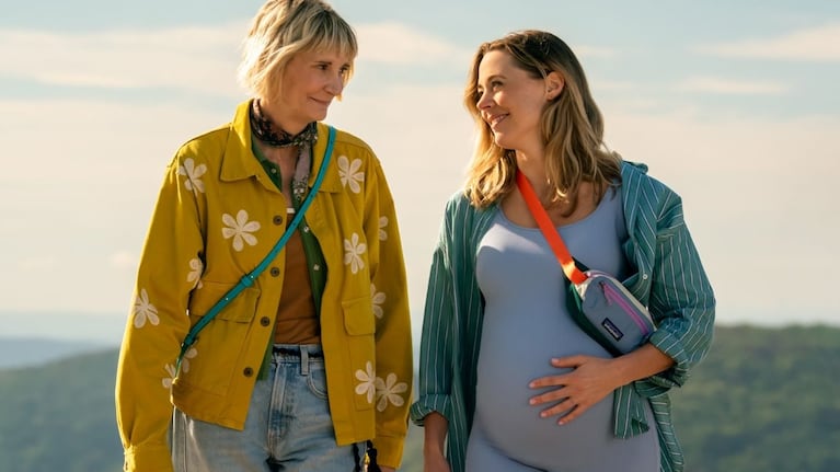 La viuda y la última pareja del personaje de Steve Carell, que tuvo un bebé.