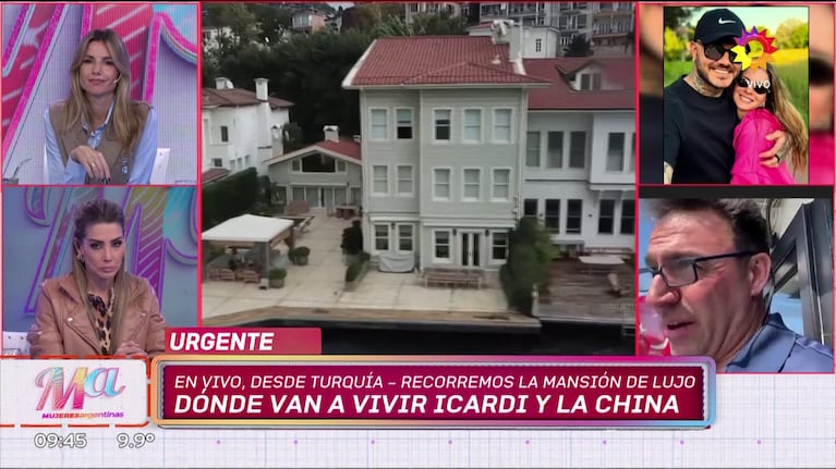 La zona donde Mauro Icardi y la China Suárez vivirían en Estambul (Foto: captura de eltrece).