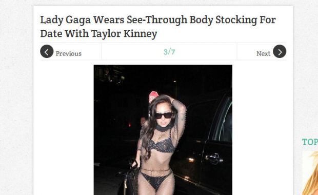 Lady Gaga, desnuda por la calle. (Foto: Celebuzz)