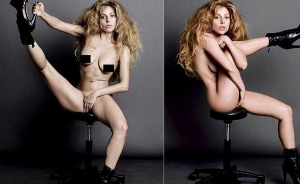 Lady Gaga, provocativa con sus fotos desnuda. (Foto: V Magazine)