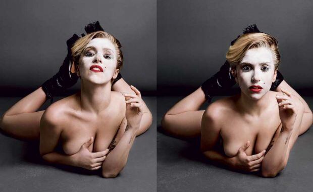 Lady Gaga, provocativa con sus fotos desnuda. (Foto: V Magazine)