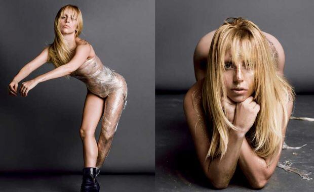 Lady Gaga, provocativa con sus fotos desnuda. (Foto: V Magazine)