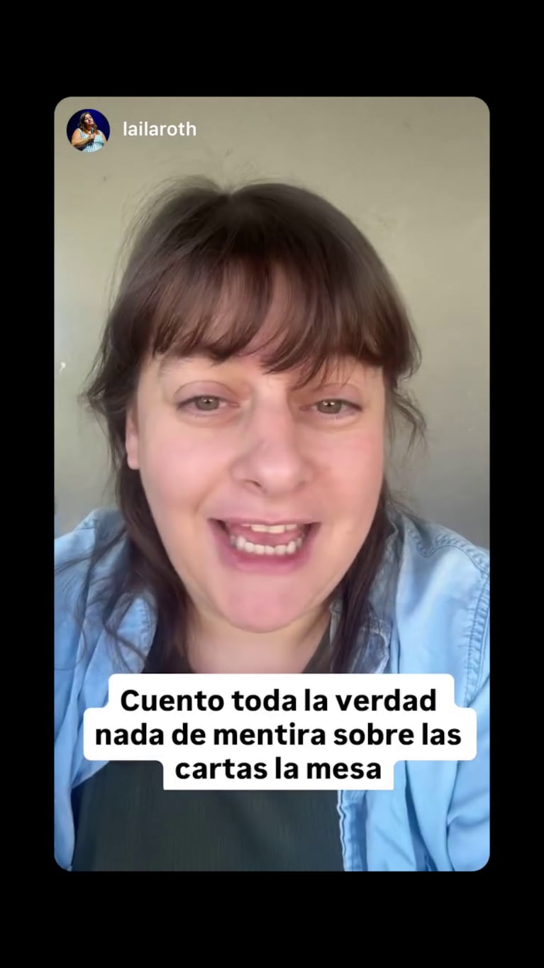 Laila Roth habló de su salida de Otro Día Perdido (Foto: Instagram).