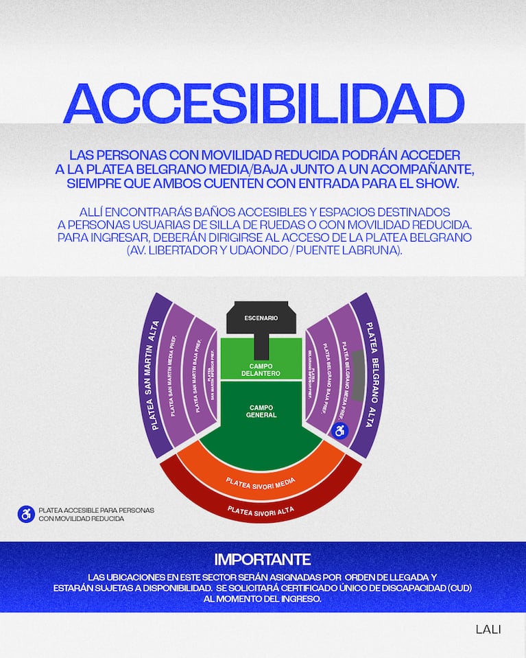 Lali en River: horarios, ingresos, cómo llegar y todo lo que hay que saber del show