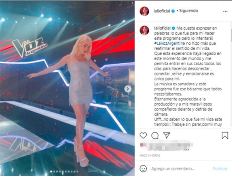 Lali Espósito abrió su corazón antes de la final de La Voz Argentina y emocionó a todos: “Lloré tanto”