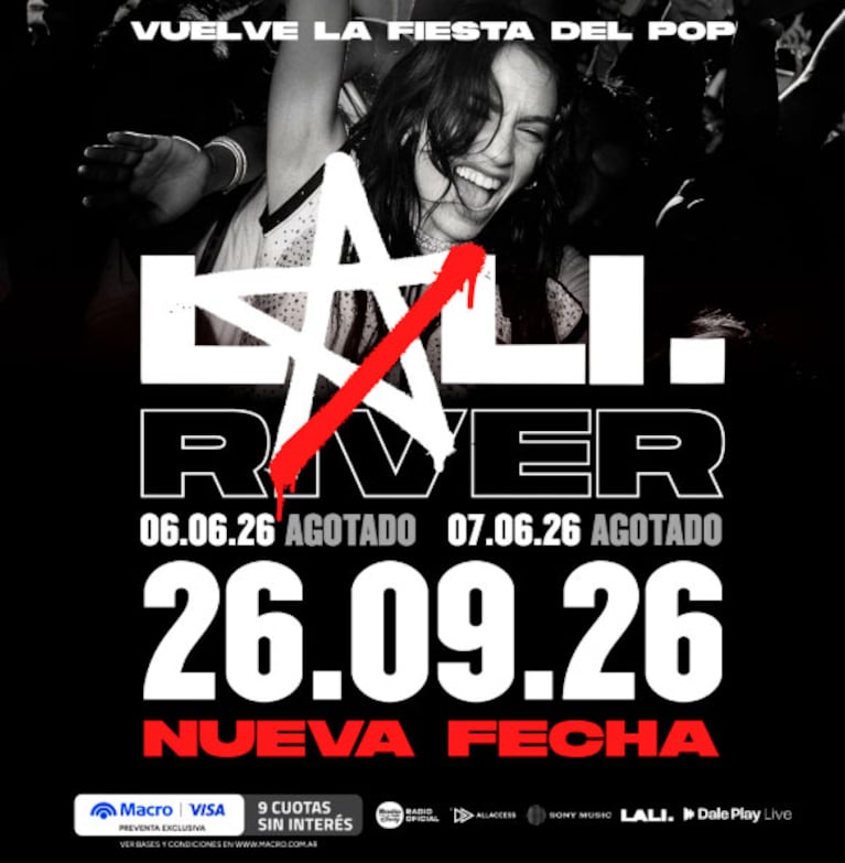 Lali Espósito anunció un tercer show en River Plate (Foto de Juli García)
