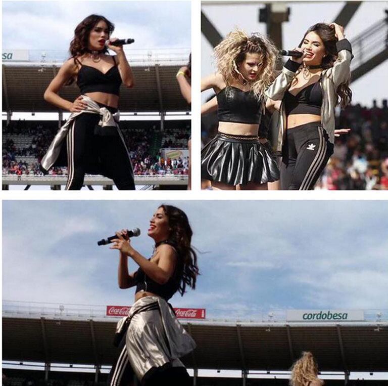 Lali Espósito brilló en el Estadio Kempes de Córdoba (Fotos: Instagram).