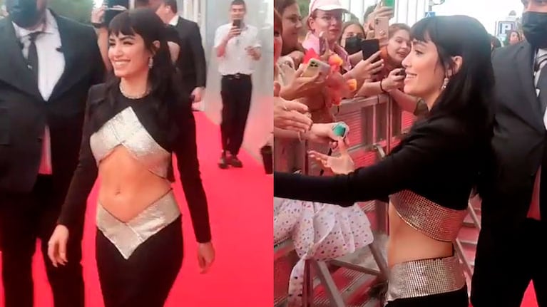 Lali Espósito brilló en la alfombra roja de los Premios Platino 2022.