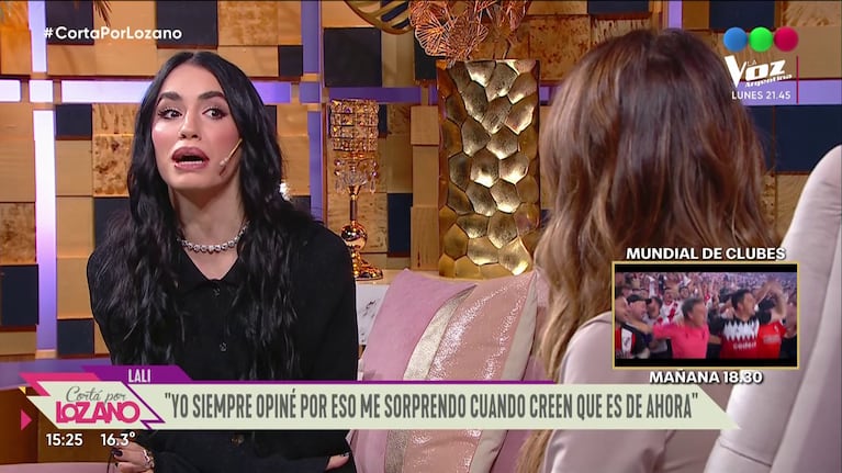Lali Espósito habló de Cristina Fernández de Kirchner.