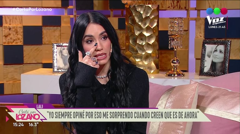 Lali Espósito habló sobre Cristina Fernández de Kirchner.