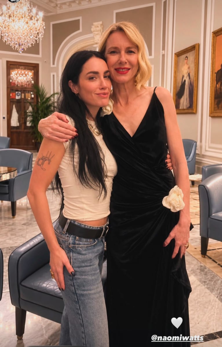Lali Espósito junto a Naomi Watts (Foto: Instagram @lali)