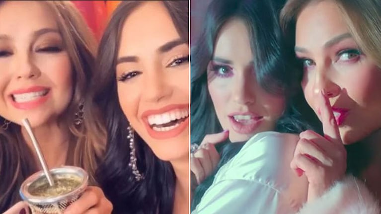 Lali Espósito le dio a probar mate a Thalía: ¿cuál fue la reacción de la cantante mexicana?