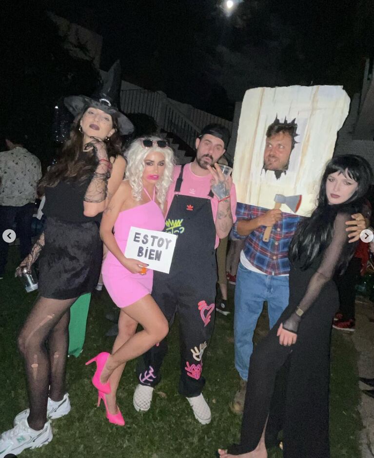 Lali Espósito se disfrazó de meme para celebrar Halloween: las divertidas fotos