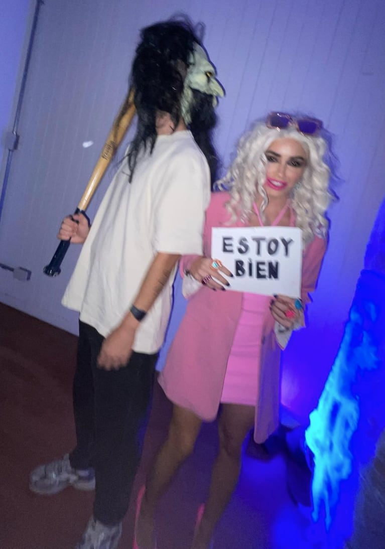 Lali Espósito se disfrazó de meme para celebrar Halloween: las divertidas fotos