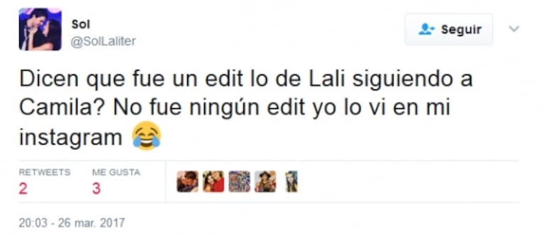 Lali Espósito siguió a Camila Cavallo, novia de Mariano Martínez, por error en Instagram: ¿la estaba stalkeando?