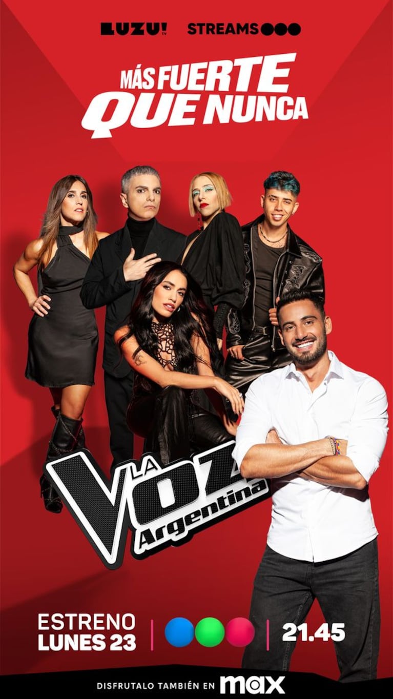 Lali Espósito, Soledad Pastorutti, Luck Ra y
Miranda! en el jurado.