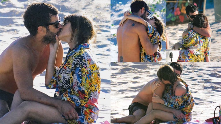 Lali Espósito y Mariano Martínez a los mimos en Punta (Fotos: Caras y Gente). 