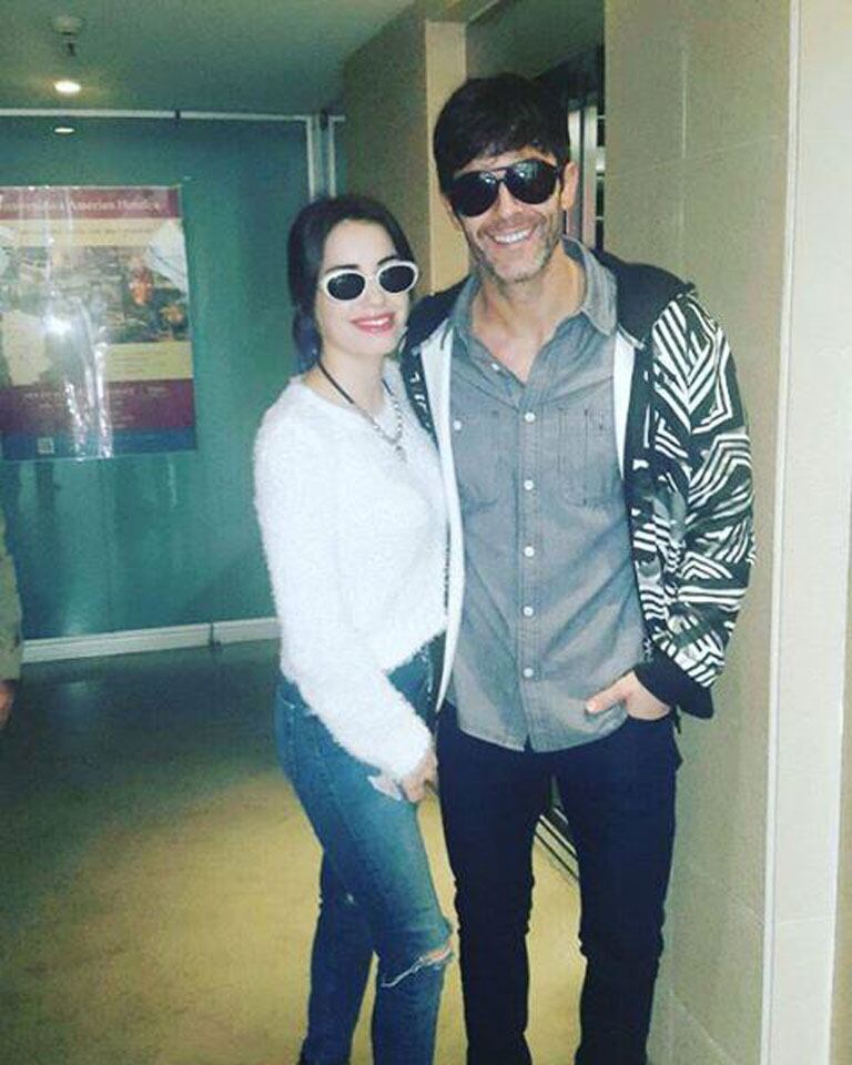 Lali Espósito y Mariano Martínez causaron furor en Rosario (Fotos: Twitter). 