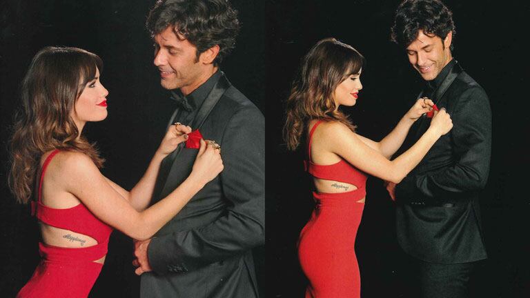 Lali Espósito y Mariano Martínez, enamorados en la gala (Fotos: Revista Caras). 