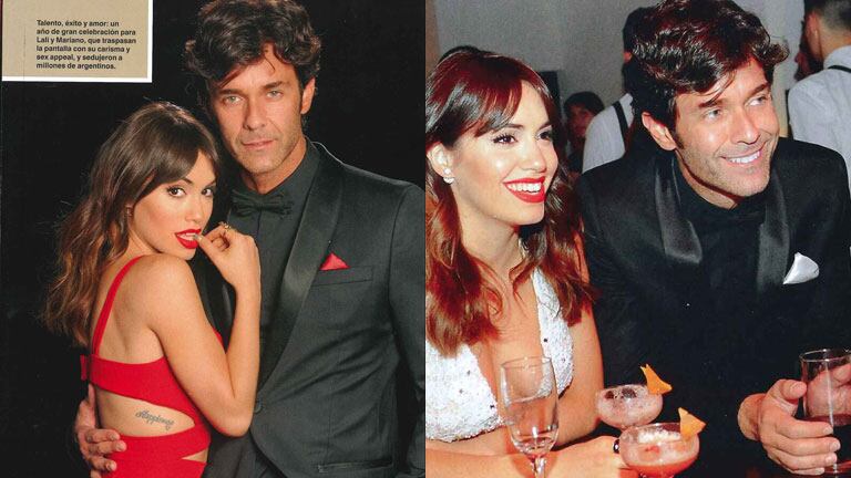 Lali Espósito y Mariano Martínez, enamorados en la gala (Fotos: Revista Caras). 
