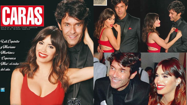 Lali Espósito y Mariano Martínez, enamorados en la gala (Fotos: Revista Caras). 