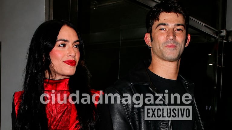 Lali Espósito y Pedro Rosemblat en una noche de debut teatral (Fotos: Movilpress).