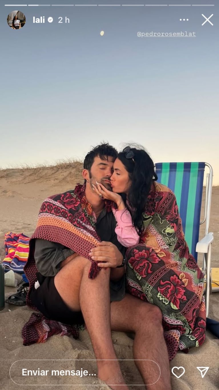 Lali Espósito y Pedro Rosemblat (Foto: captura de Instagram).