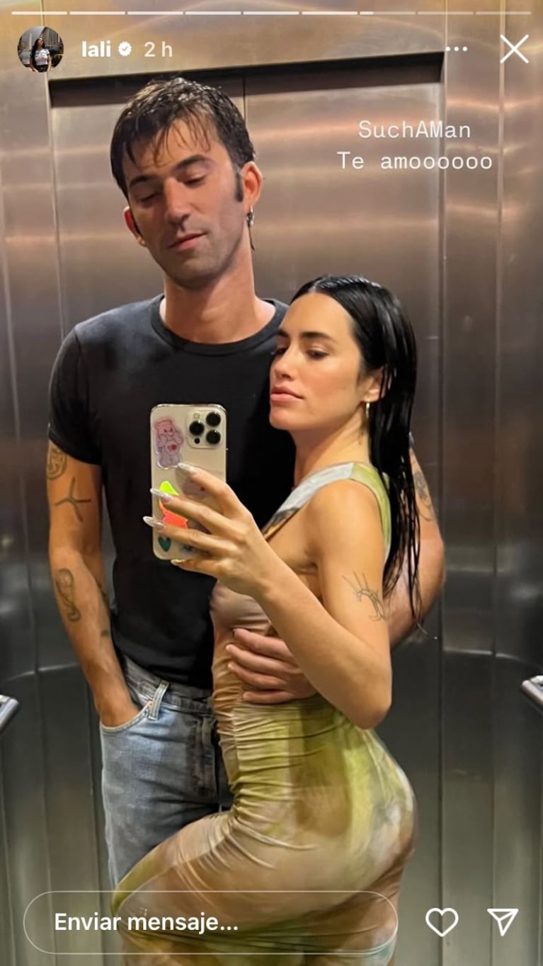 Lali Espósito y Pedro Rosemblat (Foto: captura de Instagram).
