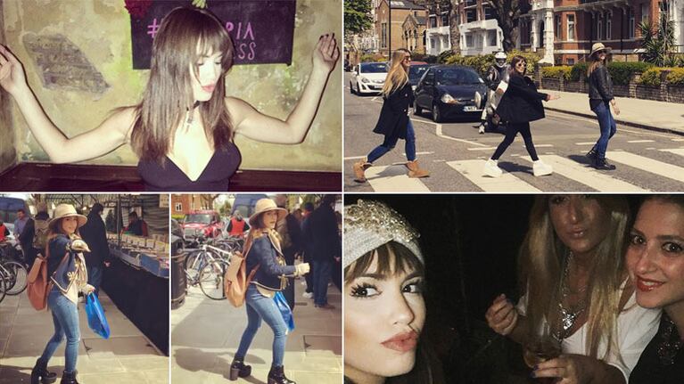 Lali Espósito y sus vacaciones en Londres. (Fotos: Instagram)