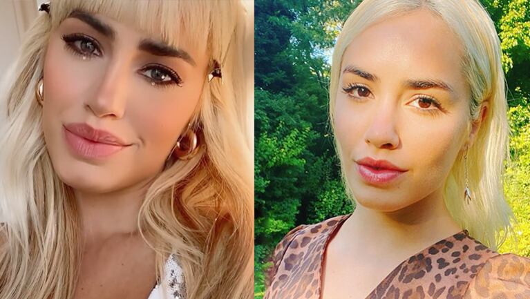Lali lució con alegría su nueva onda.