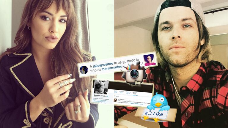 Lali y Benjamín cruzaron "me gusta" en las redes. (Foto: Web e Instagram)