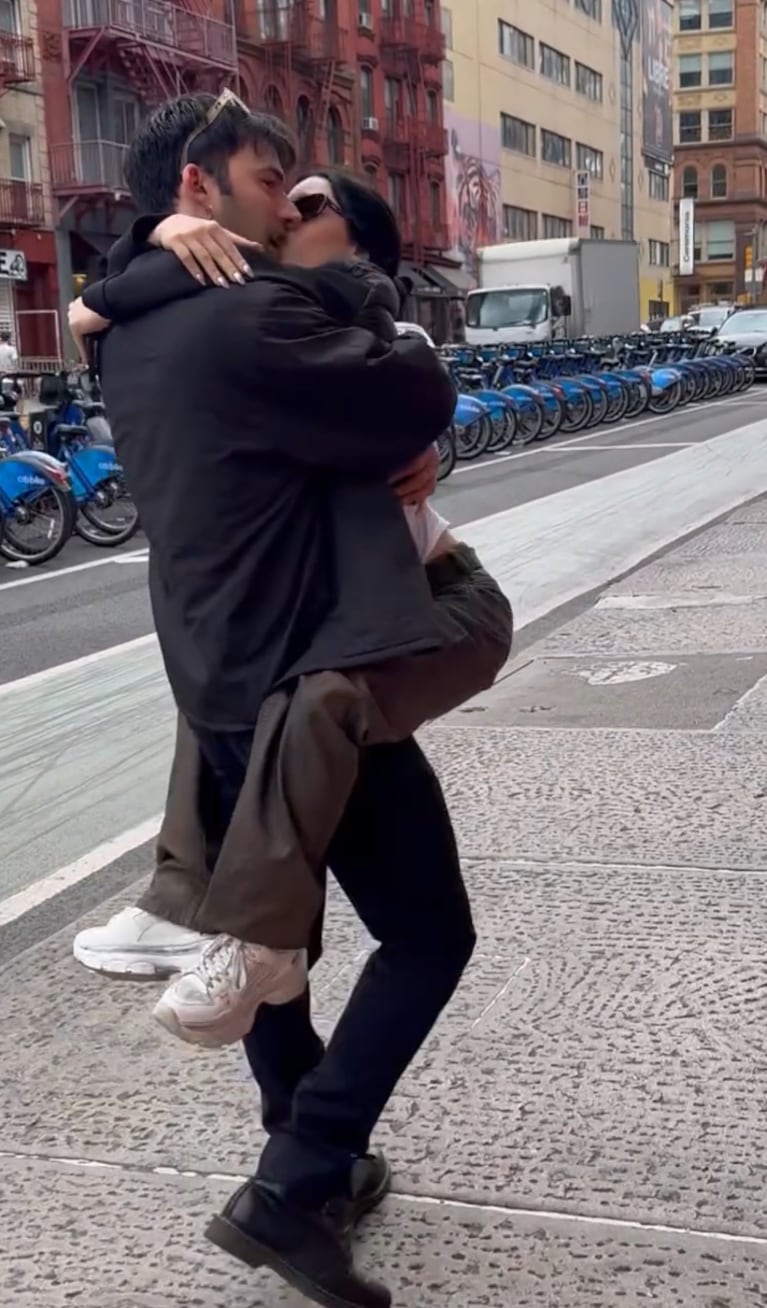 Lali y Pedro en Nueva York.