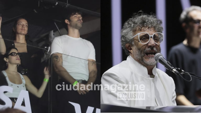 Lali y Pedro Rosemblat en el show de Fito Páez. Fotos: RS Fotos