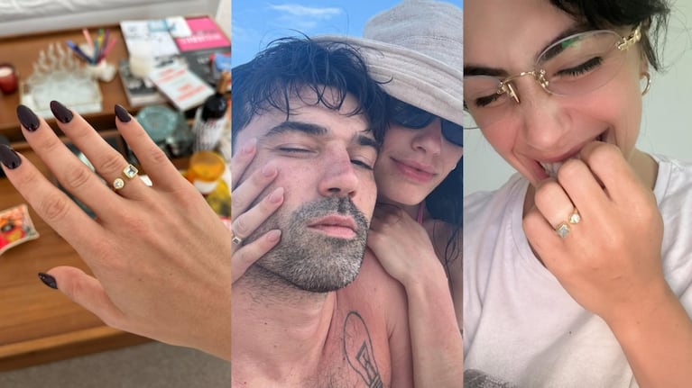 Lali y Pedro Rosemblat. Fotos: Instagram @lali y @pedrorosemblat