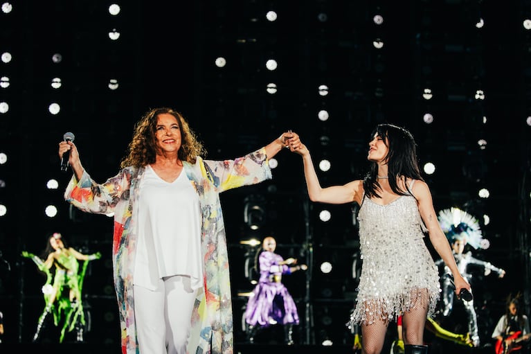 Lali y Sandra Mihanovich en Vélez diciembre 2025. Foto: prensa