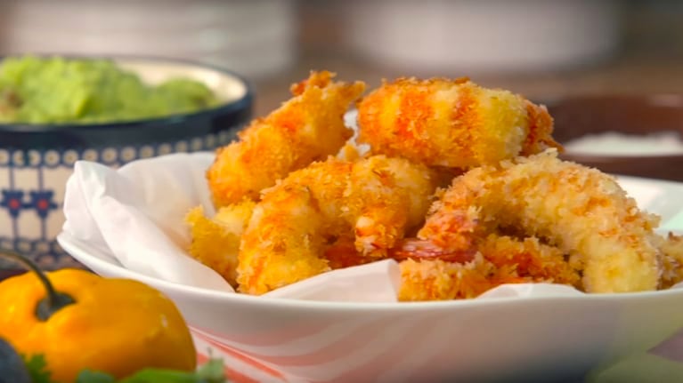 Langostinos con panko, con un rebozado crujiente y sabroso. Foto: Cucinare TV