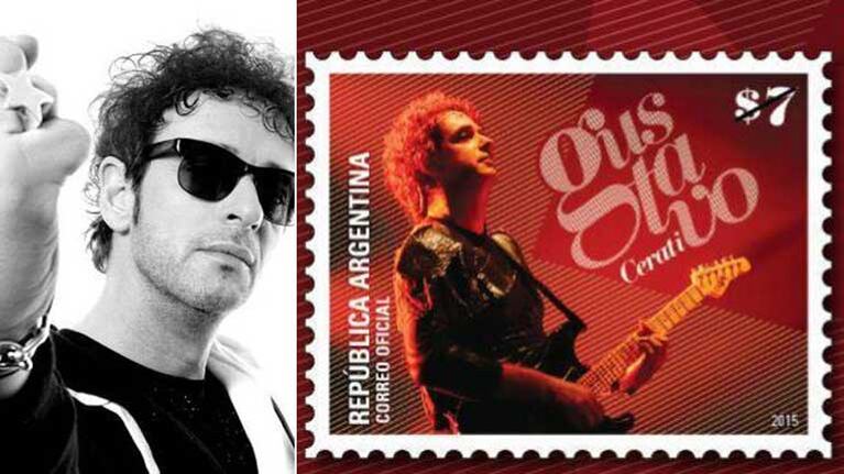 Lanzan una estampilla en homenaje a Gustavo Cerati