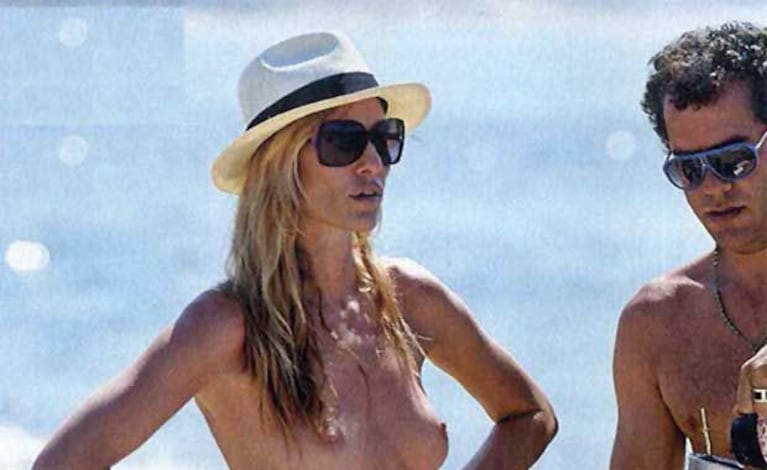 Lara Bernasconi  y Marcelo Fernández Barón en Punta del Este. (Foto: Gente)