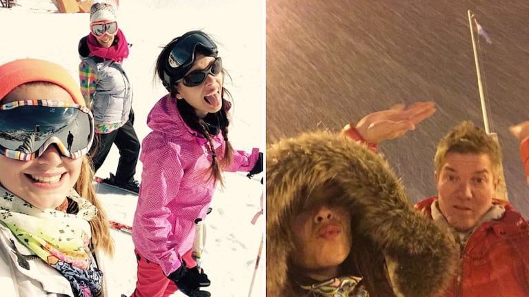 Las accidentadas vacaciones de Barby Franco y Fernando Burlando en Las Leñas