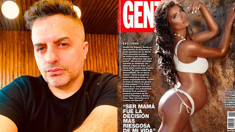 Las bromas de Ángel de Brito a Eva De Dominici por su tapa súper bronceada: ¡Felicitaciones Anamá!