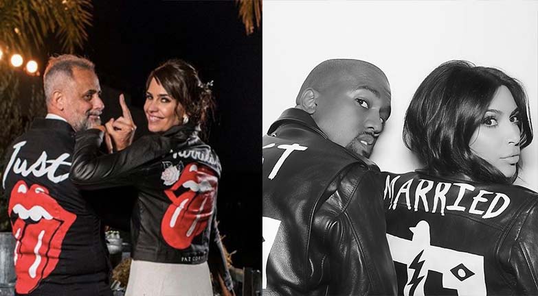 Las camperas que usaron Jorge y Romina fueron muy simulares a las de Kim y Kanye.