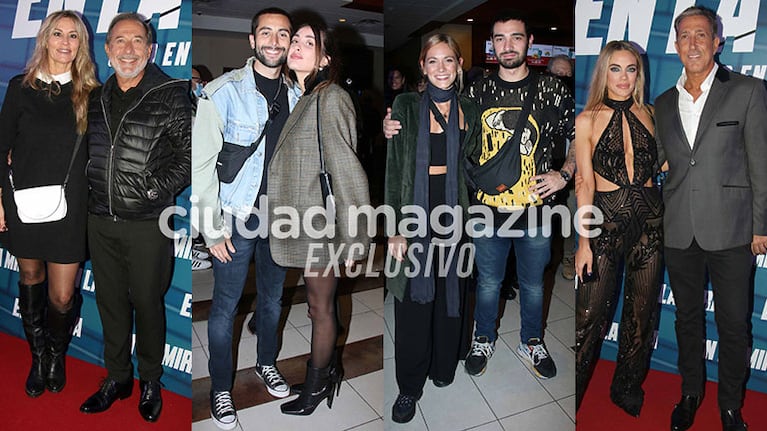 Las celebridades dijeron presente en el estreno de "En la mira" (Fotos: Movilpress). 