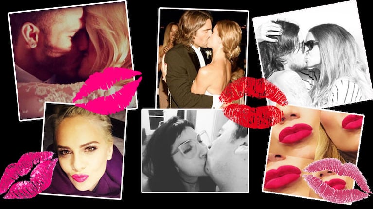 Las celebrities festejaron a puro beso en las redes (Fotos: Instagram). 