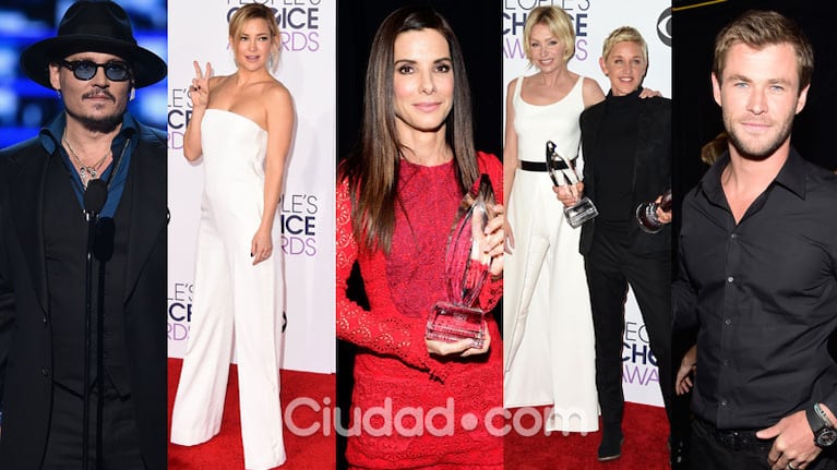 Las celebrities se vistieron de gala para la entrega de premios (Fotos: AFP).