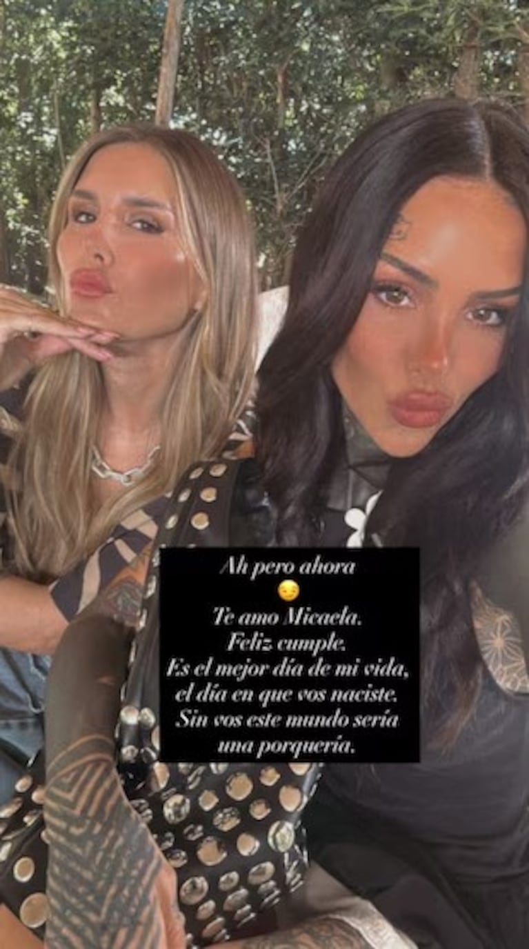 Las dedicatorias de Marcelo Tinelli, Soledad Aquino y Cande a Mica por su cumpleaños | Créditos: Instagram Cande Tinelli