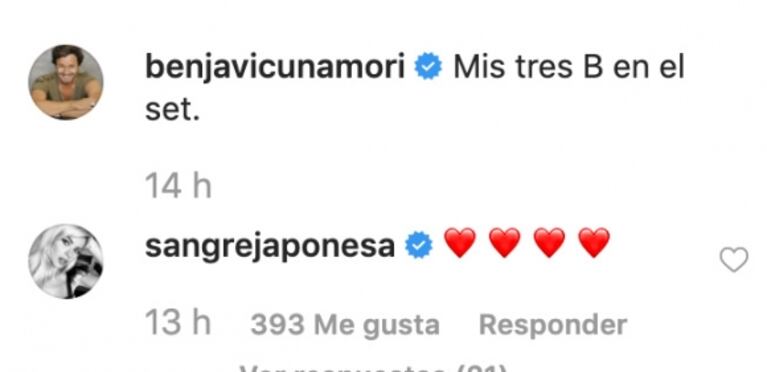 Las divertidas fotos de Benjamín Vicuña con sus hijos en un rodaje en Chile: "Mis tres B en el set"