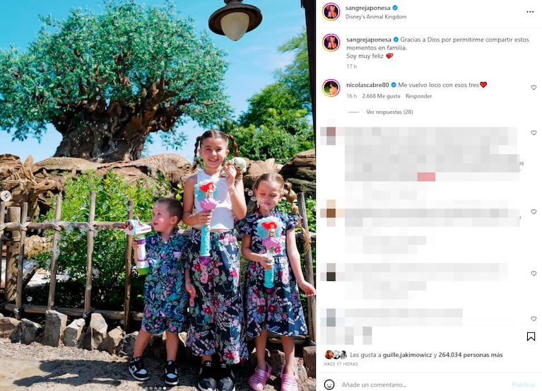 Las divertidas fotos de China Suárez con sus hijos en Disney: looks súper cancheros y mucha aventura