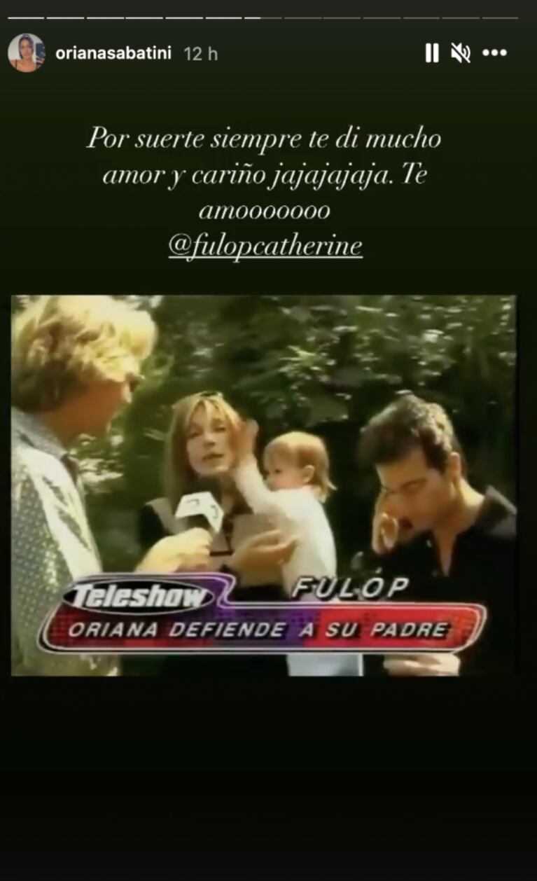 Las divertidas fotos retro que Oriana Sabatini le dedicó a Catherine Fulop por su cumple: "La reina"
